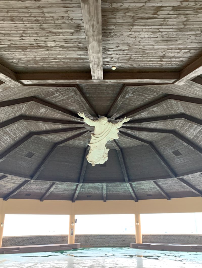 해미 순교성지 옥상지붕내 예수님 상