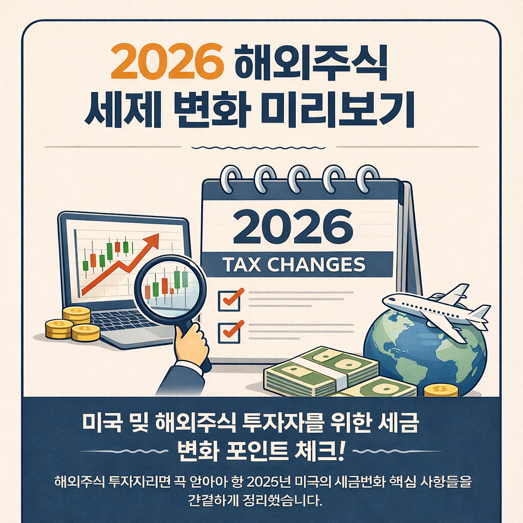 해외주식 투자자라면 꼭 읽어야 할 2026 세제 변화