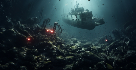 심해에-가라앉은-타이태닉호