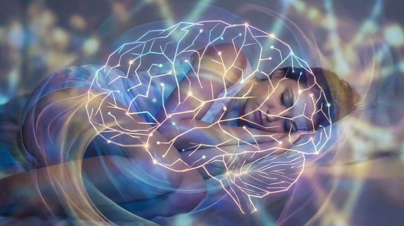 뇌의 그림과 사람의 모습을 추상적으로 나타낸 이미지