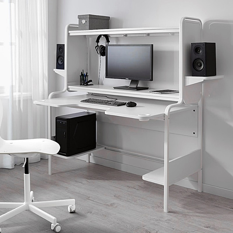 이케아-컴퓨터책상-업무용-컴퓨터-설치된-사진