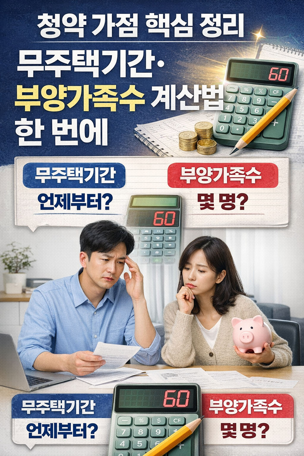 무주택기간은 언제부터? 부양가족수 계산 실수 TOP 정리