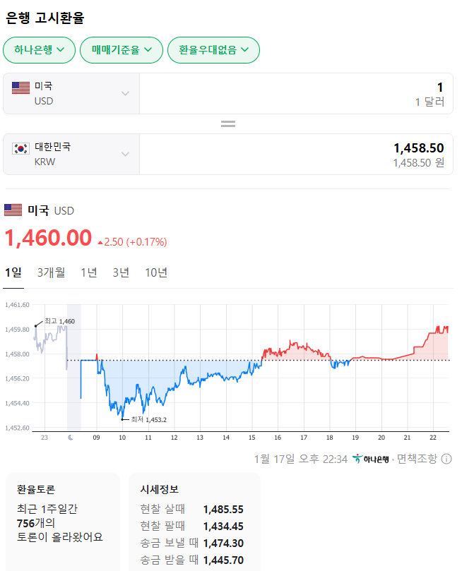 네이버 - 환율계산