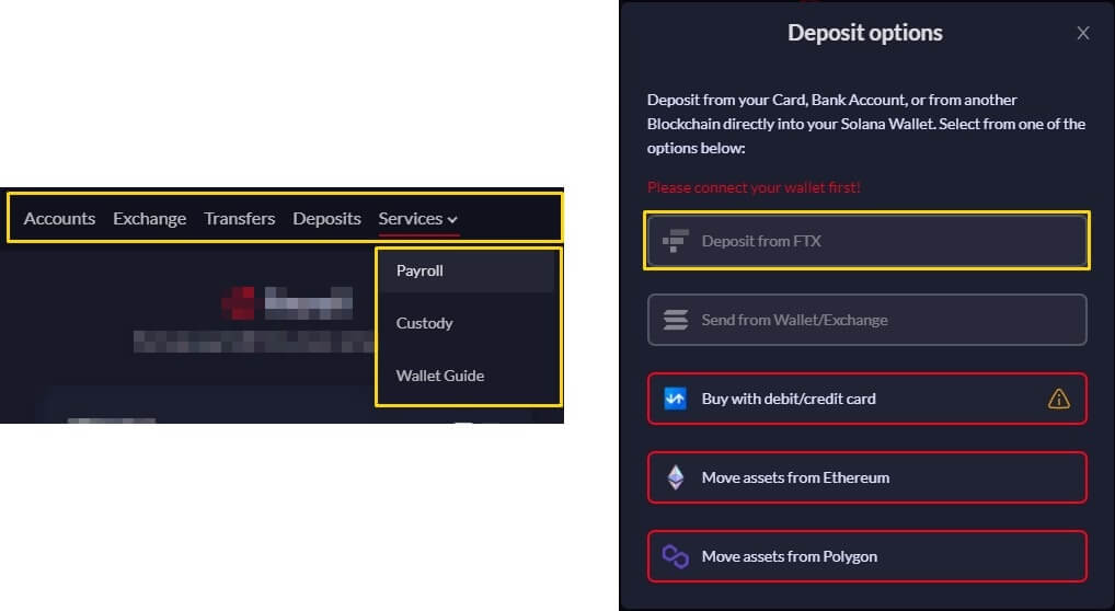 Meanfi에서 제공하는 기능들을 보여줌