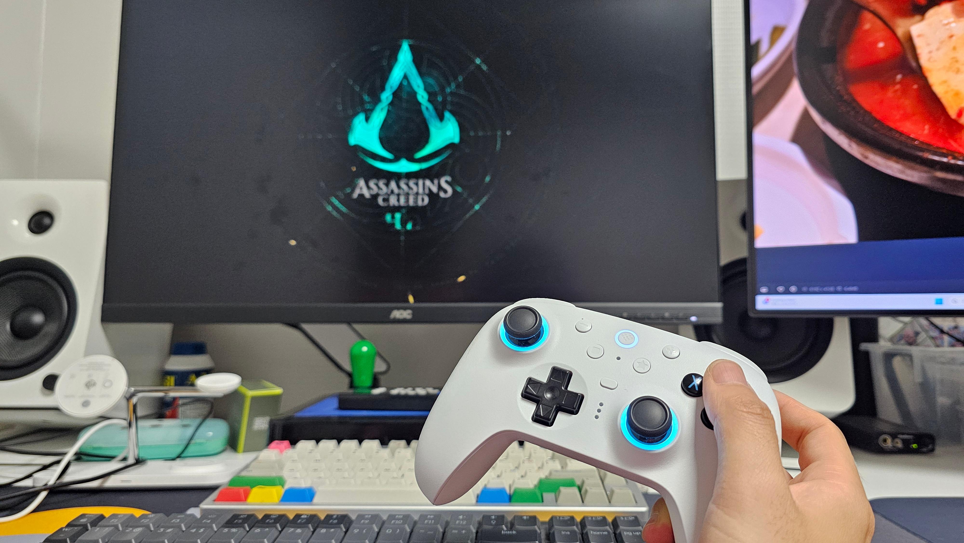 엑스박스 원 패드 스틱 드리프트(쏠림)로 에임이 튀는 상황 예시