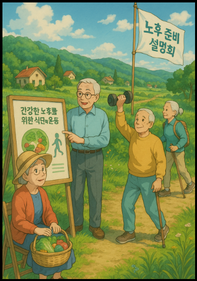 "찾아가는 노후준비" 홍보 포스터