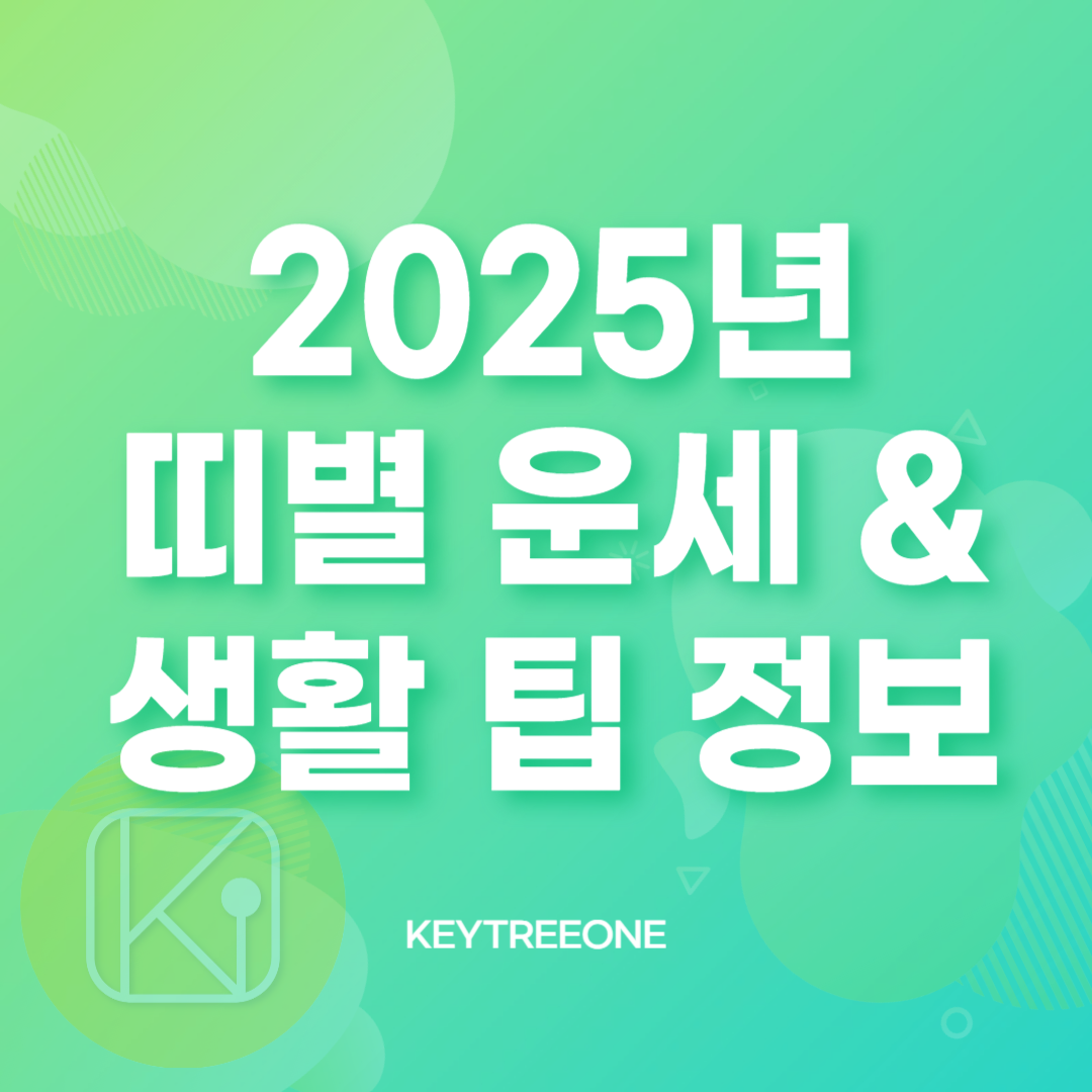 2025년 띠별 운세와 생활 팁 정보