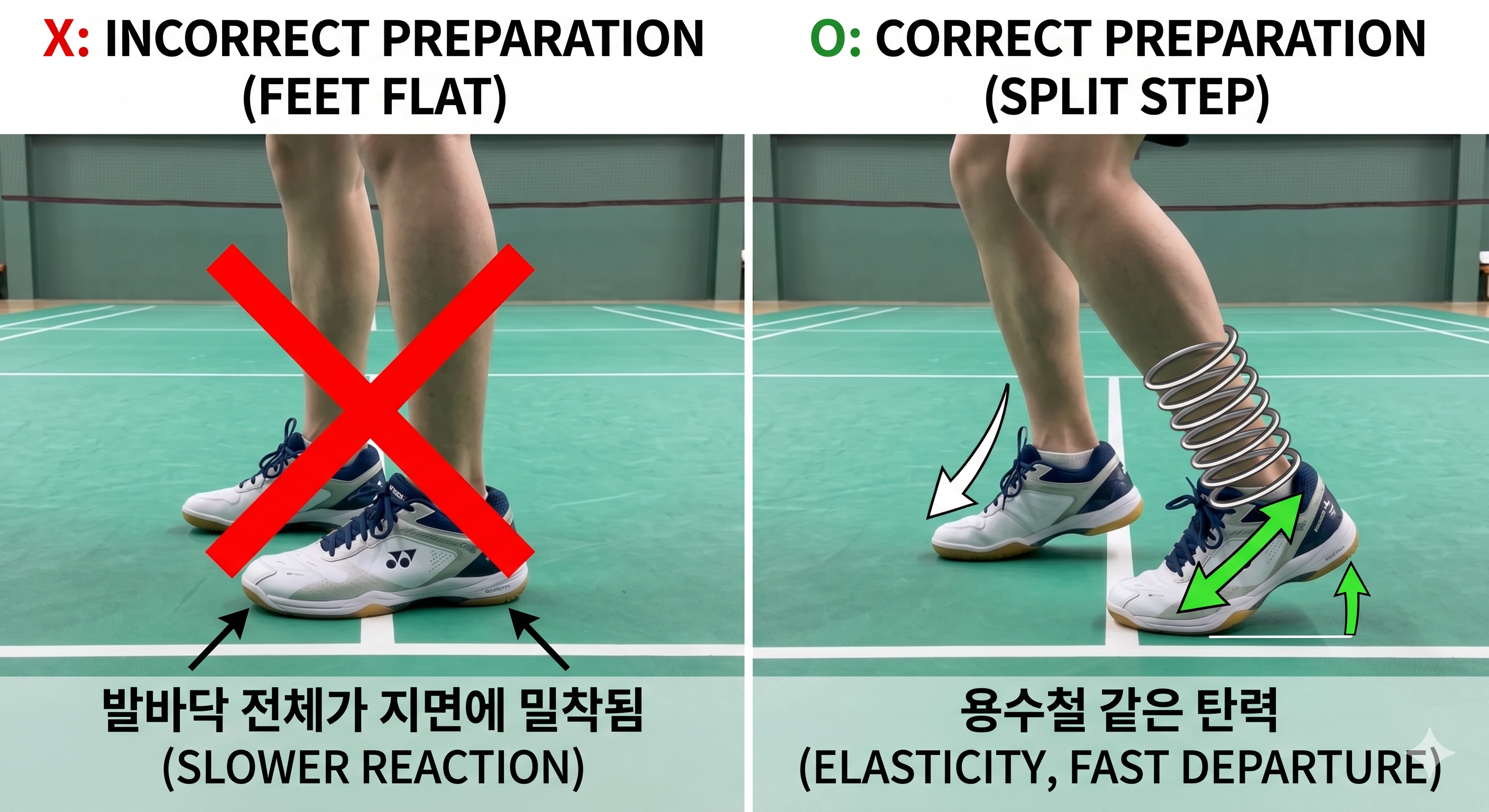 스플릿스텝 사진