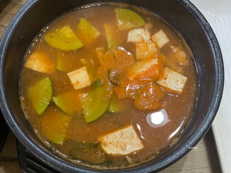 천안 서북구 로컬 가성비 맛집 한일한정식 - 된장찌개