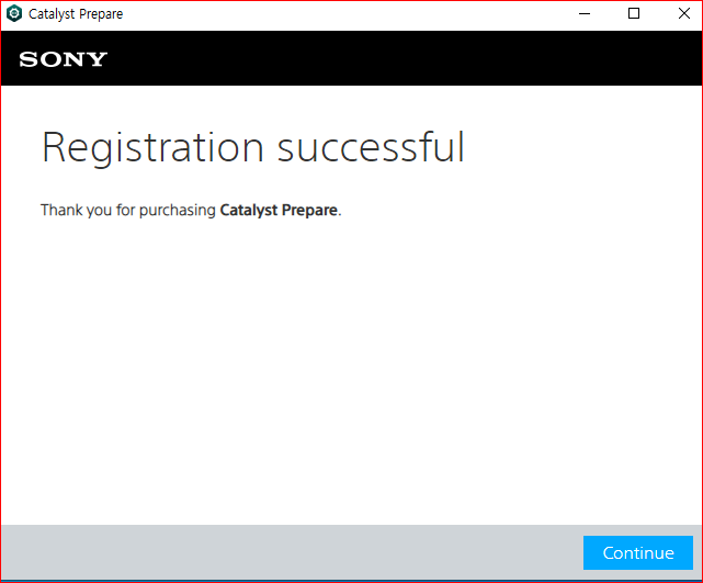 카탈리스트 prepare 활성화 성공