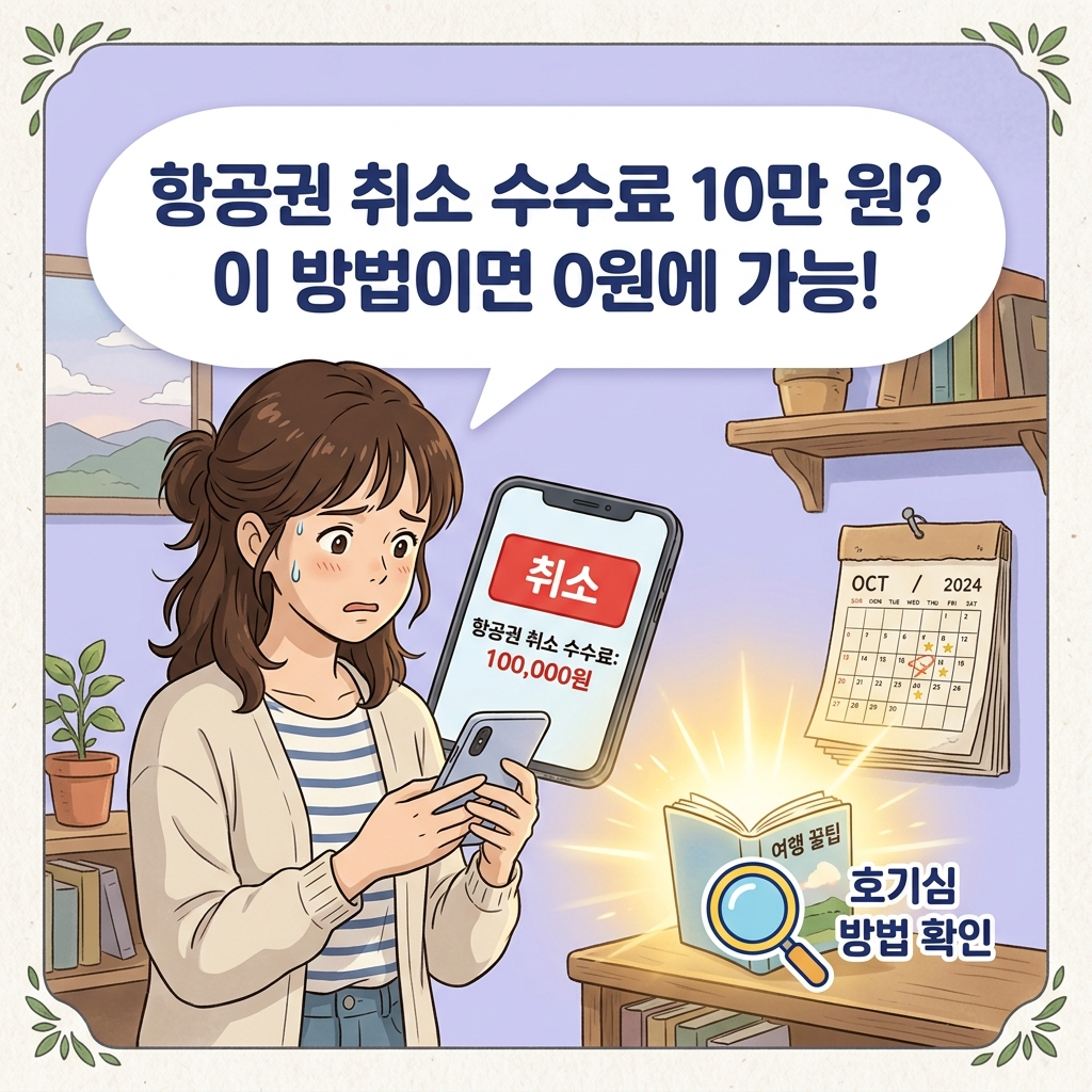 2026년 항공권 취소 수수료 면제 방법 안내