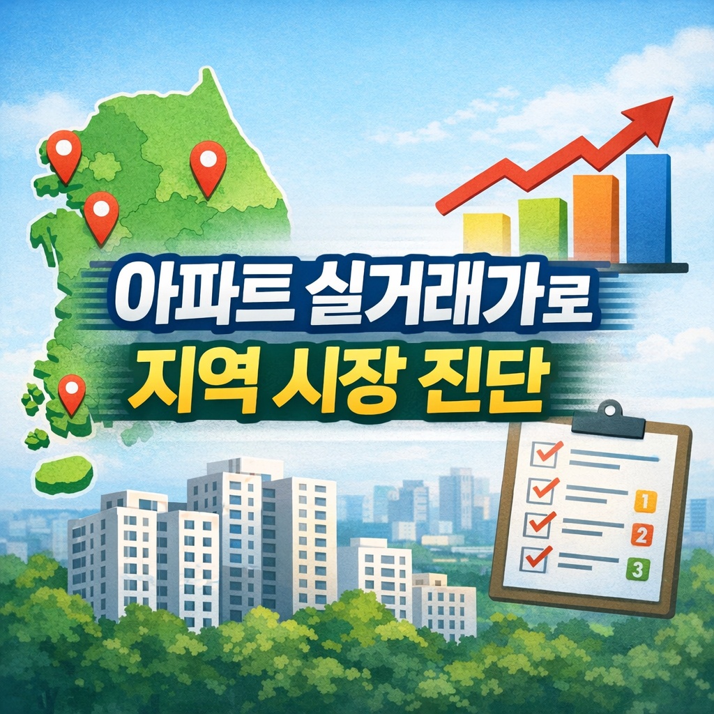 한국부동산원 아파트 실거래가로 지역별 부동산 시장 진단하는 법