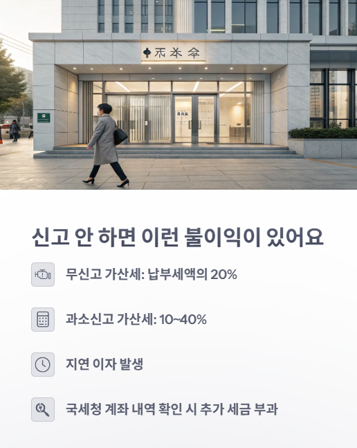 신고 안 하면 이런 불이익이 있어요