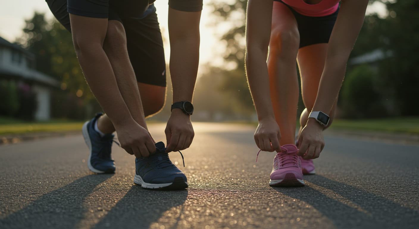 살기 위해 오늘도 신발끈을 묶습니다