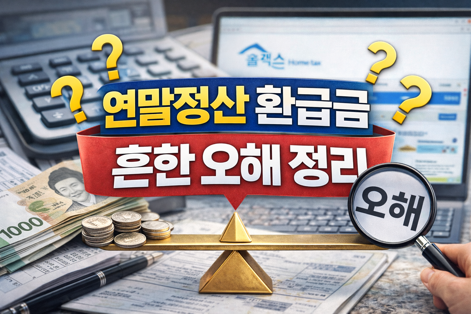 연말정산 환급금 흔한 오해 정리, 환급금이 적게 나오는 이유와 잘못된 인식 정리