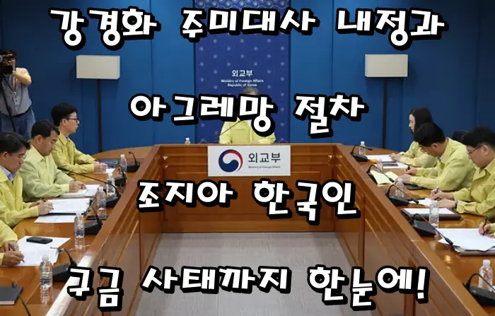 강경화 주미대사 내정과 아그레망 절차, 조지아 한국인 구금 사태까지 한눈에!