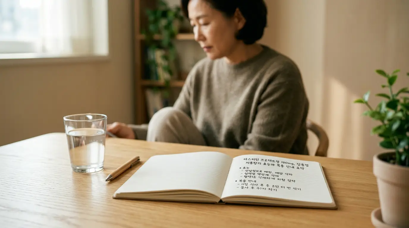 아스피린 프로텍트정 100mg, 장용정 저용량의 효능과 복용 안내 요약