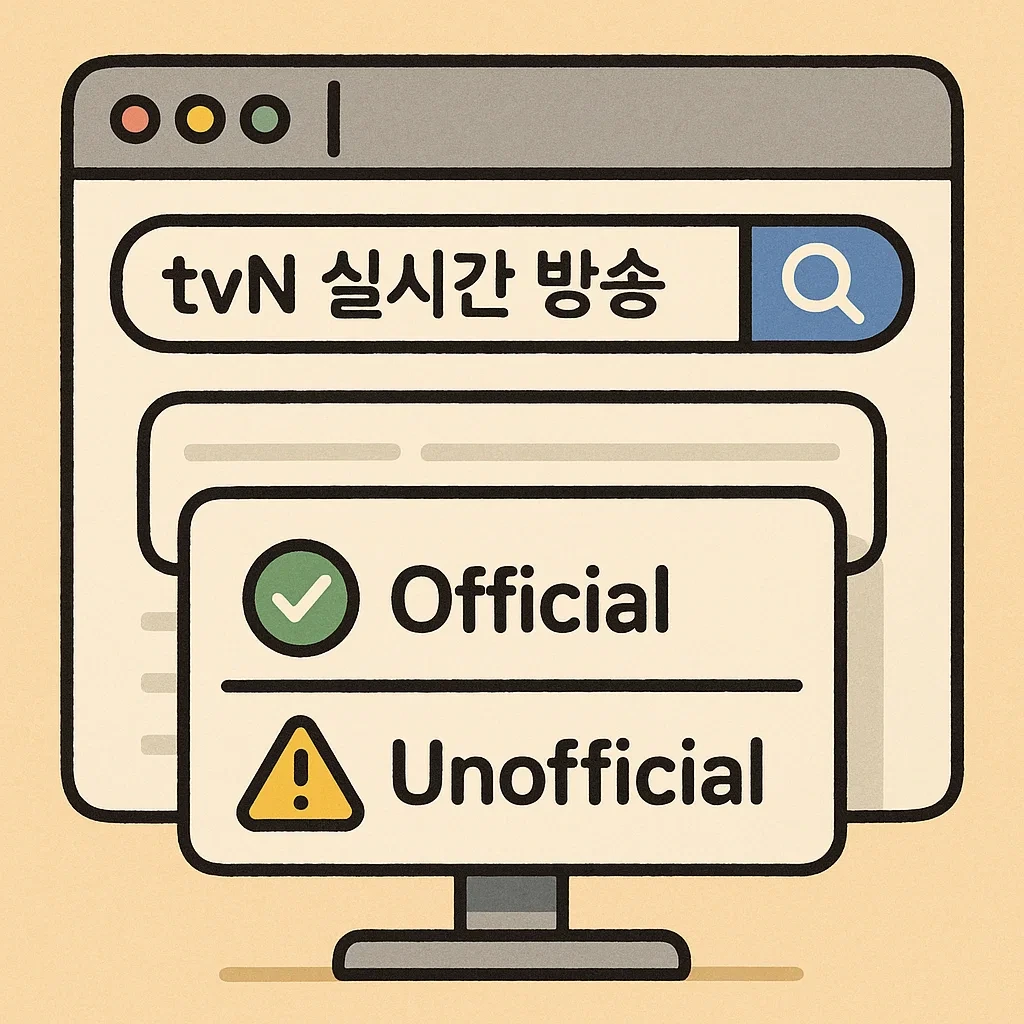 tvN 온에어 실시간 무료 시청 완벽 정리