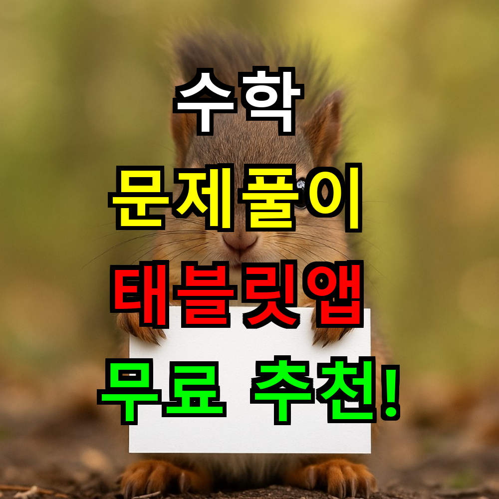 수학 문제풀이 태블릿앱 무료 추천! 어떤게 진짜 좋을까?