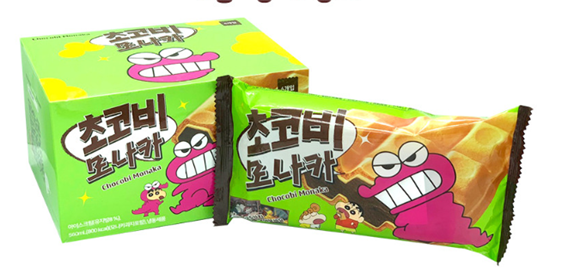 짱구 초코비 모나카 아이스크림