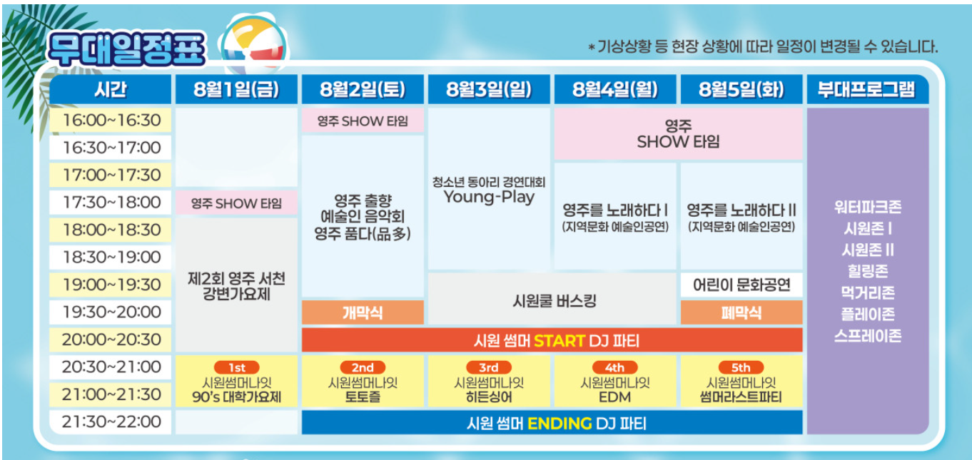 2025 영주시원축제 완벽 가이드 ❘ 여름 최대 물놀이축제