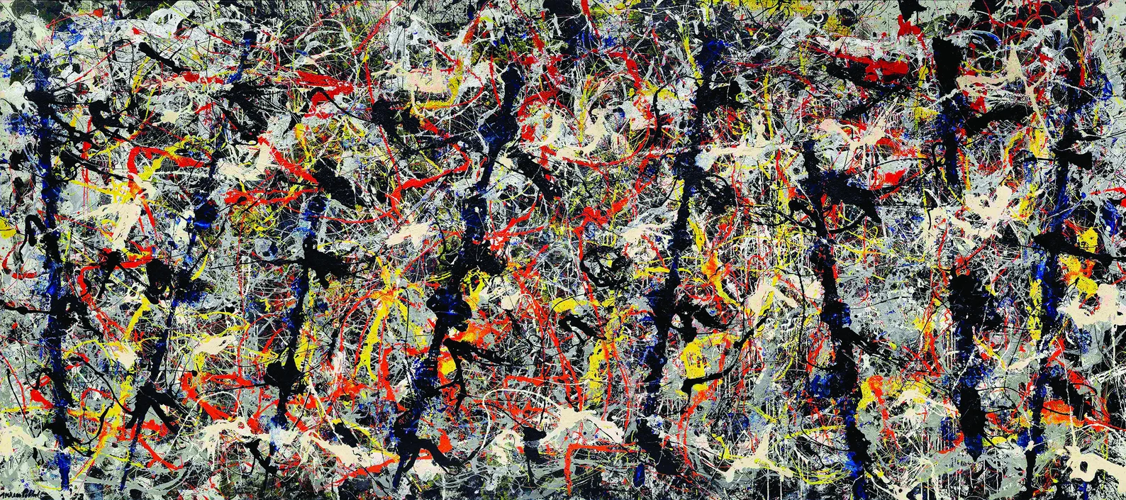 잭슨 폴록 (Jackson Pollock), 블루 폴스, blue poles, 푸른 기둥