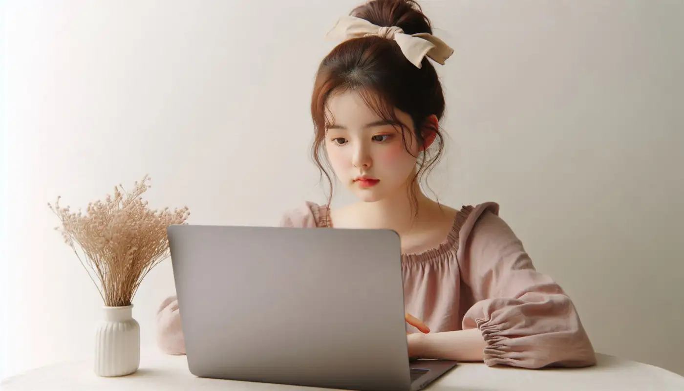 틱톡-수익구조를-알아보는-여성의-모습