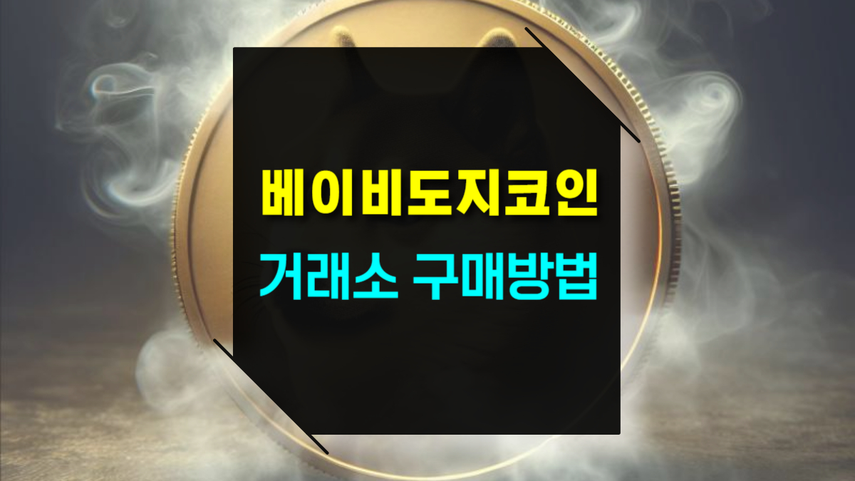 베이비 도지코인 거래소와 수수료 구매 방법 총정리