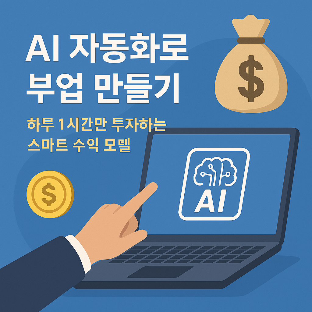 AI 자동화로 부업 만들기: 하루 1시간만 투자하는 스마트 수익 모델