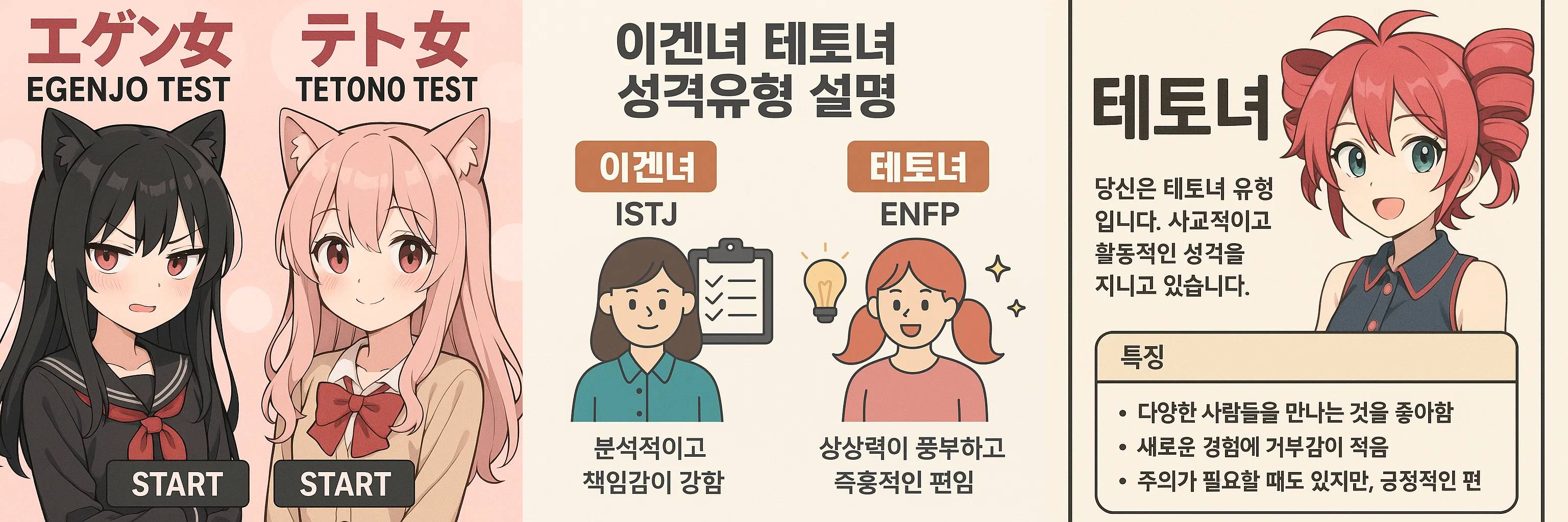 에겐녀 테토녀 테스트