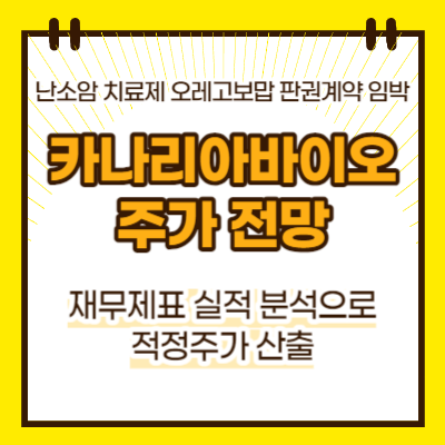 카나리아바이오 주가전망(대표이미지)