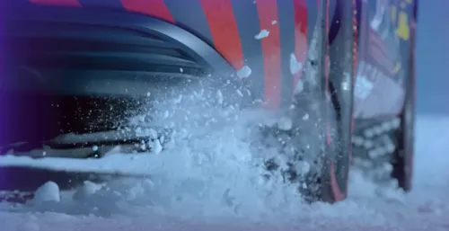 아우디 콰트로 눈길주행 모습