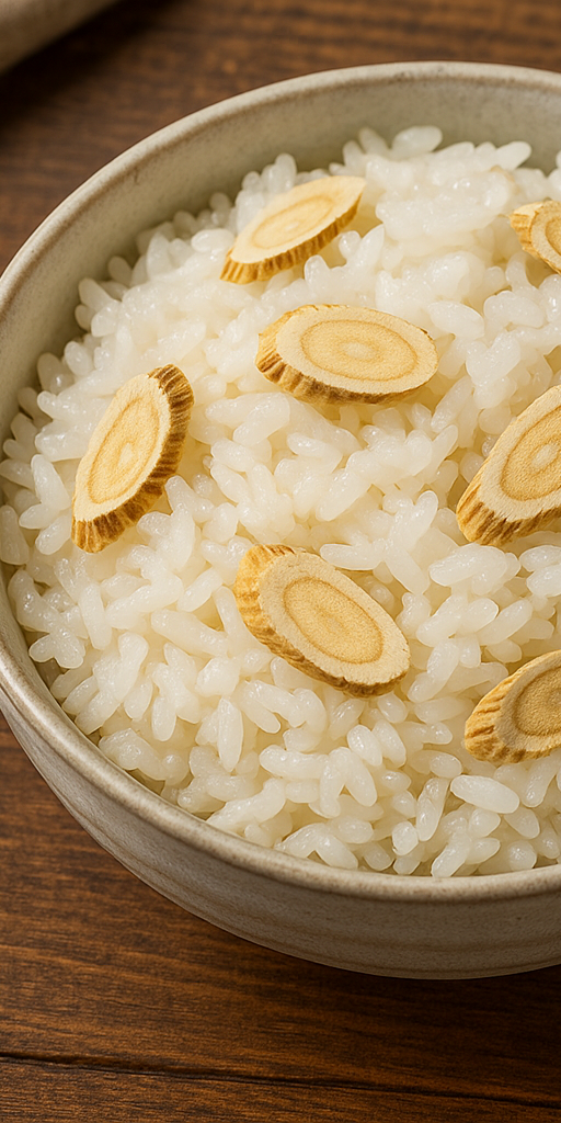 황기밥 만들기