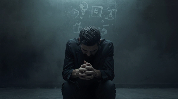 생각과 논리가 가볍게 여겨졌을 때의 상처, 존중받지 못한 사고가 남기는 흔들림에 관한 그림