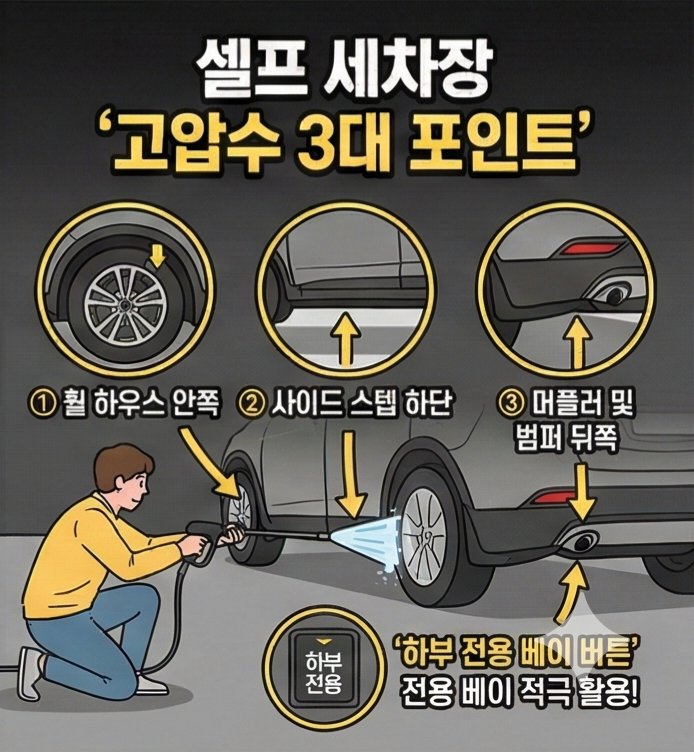 셀프세차장 하부세차