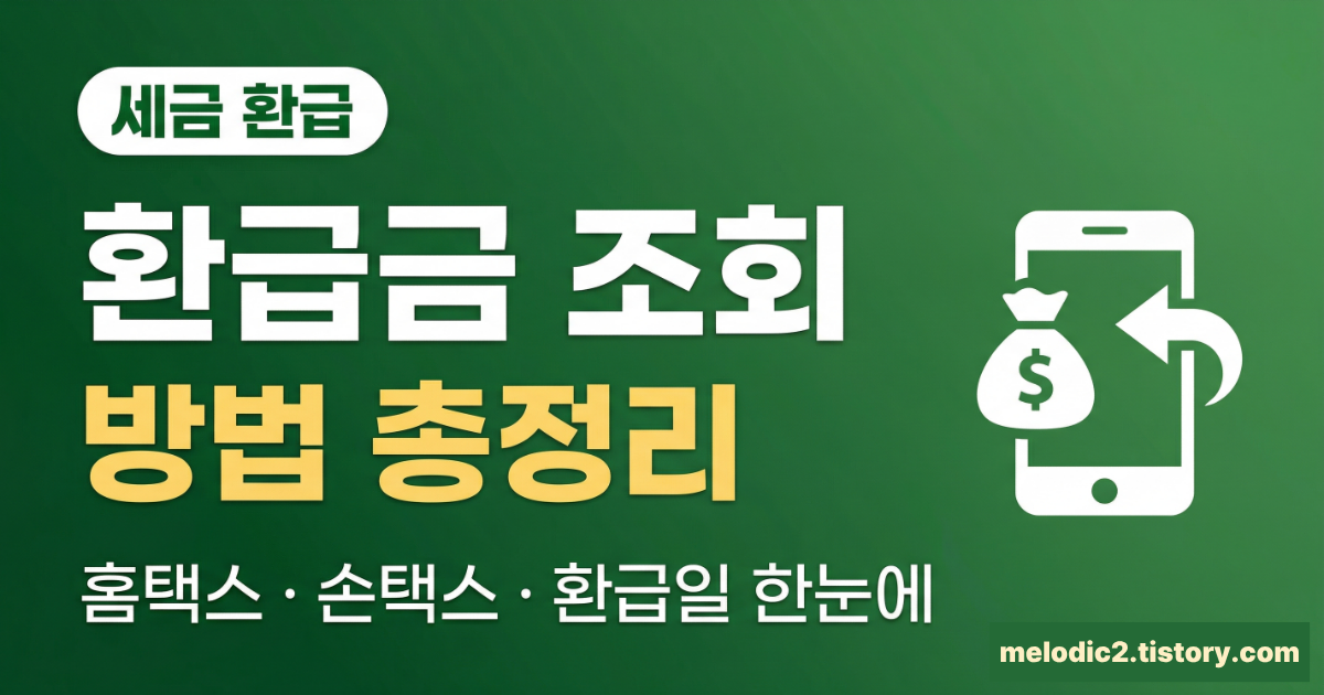 종합소득세 환급금 조회 방법 홈택스 손택스 환급일 총정리