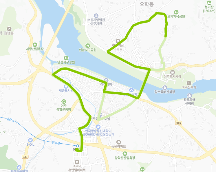 여주-911-2번-버스-노선-지도