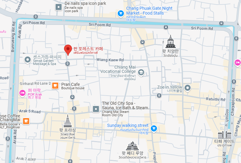 fern forest cafe 위치