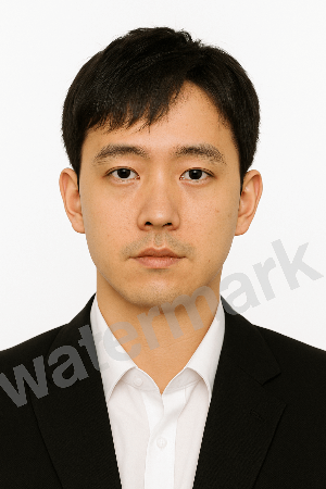 워터마크가 있는 여권사진