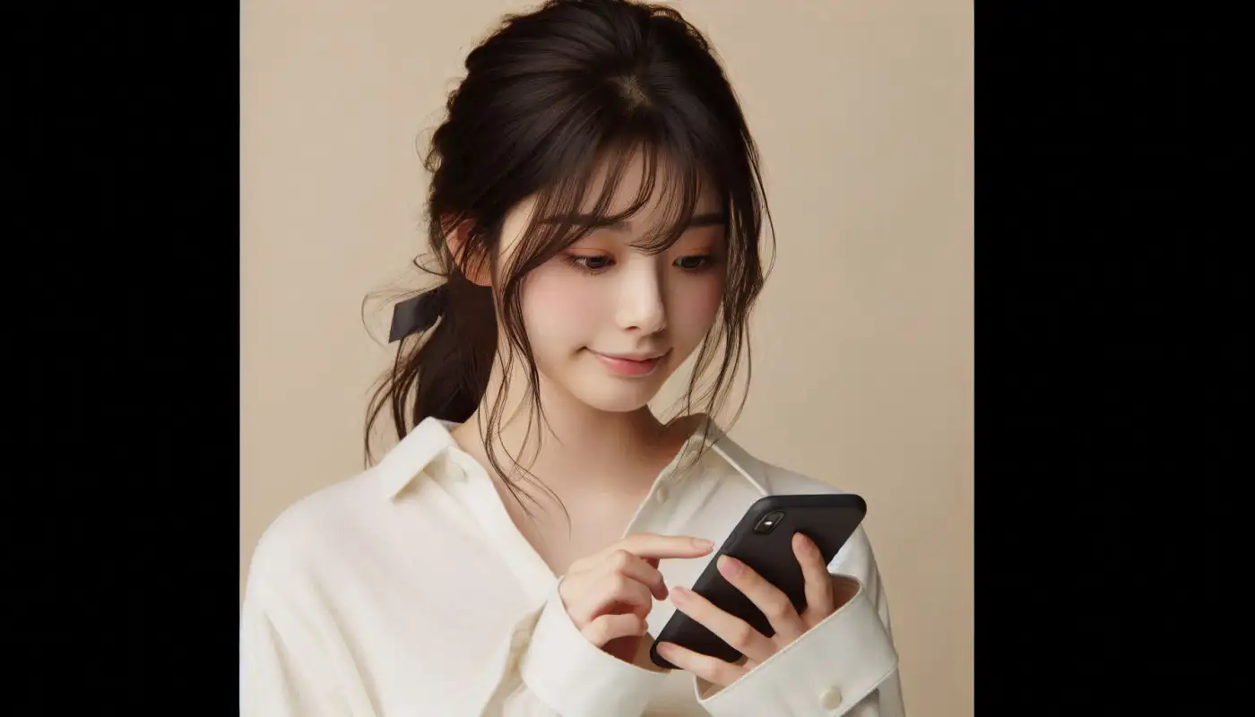 클룩-이심-사용법을-알아보는-여성의-모습