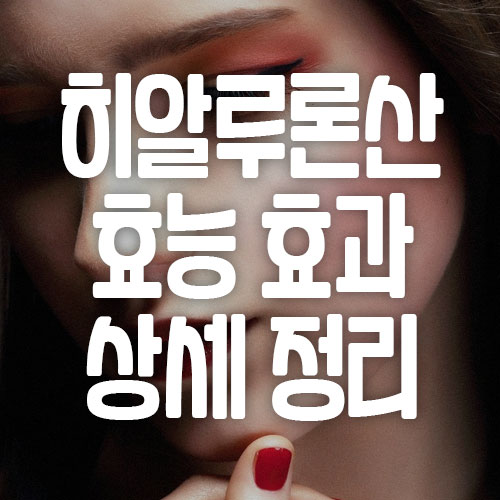 히알루론산 효능 효과