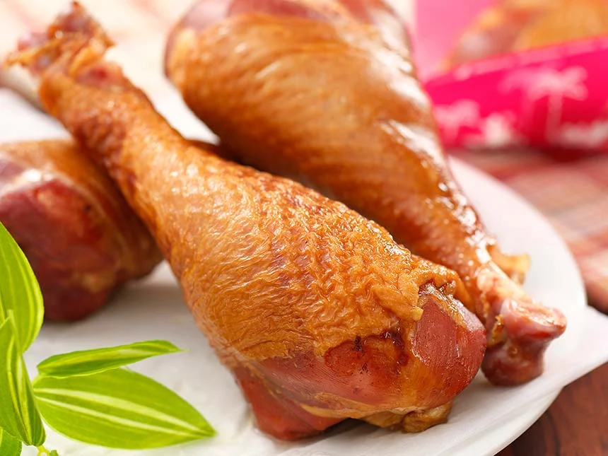 스모크 칠면조 다리