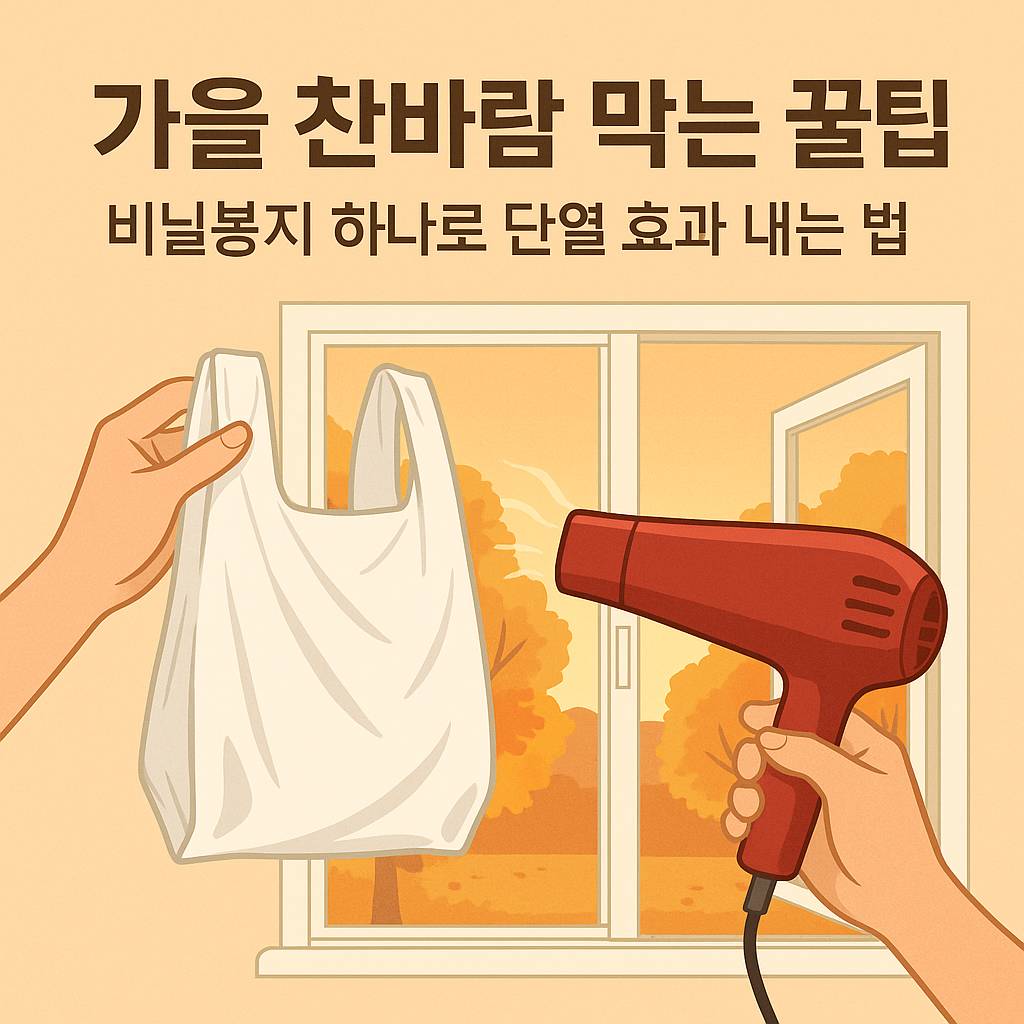 비닐봉지 하나로 단열 효과 내는 법