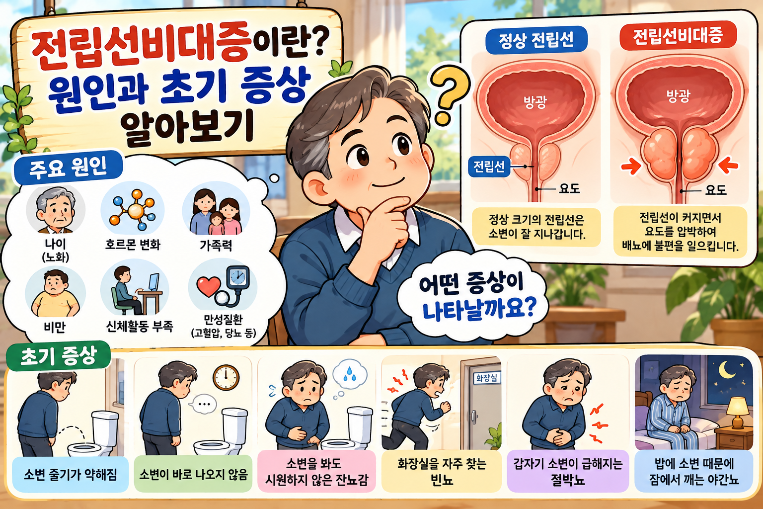 전립선비대증 원인과 초기 증상 안내