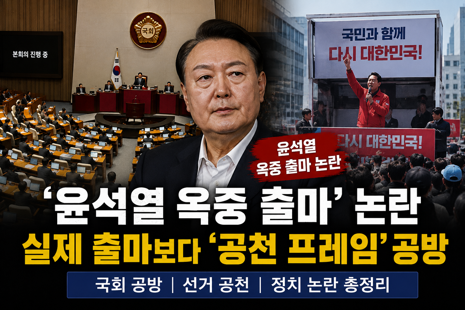 윤석열 옥중 출마&rsquo; 논란