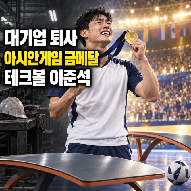 테크볼 이준석 누구? 직장 포기하고 초대 챔피언으로…금메달·나이·군대·축구 경력