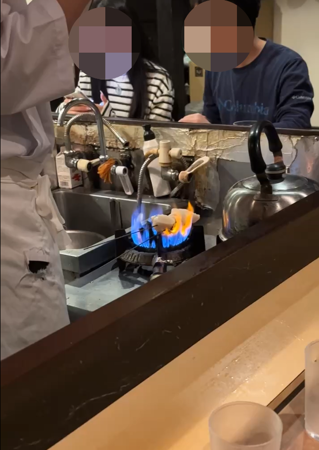 교토 가와라마치 맛집 타이스시 관자 구이