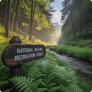 숲나들e 예약 방법(자연이미지)