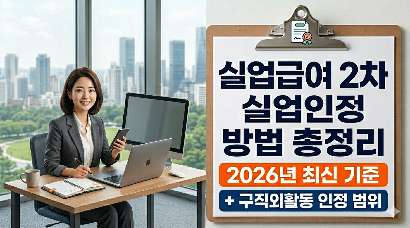 실업급여 2차 실업인정 방법 총정리