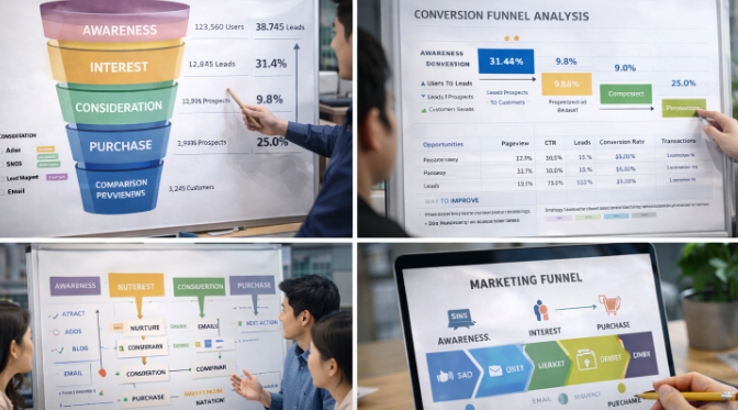 마케팅 퍼널 설계로 고객 유입부터 구매까지 이어지는 구조 만드는 방법 완벽 가이드